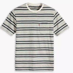 Levi's Men's  Classic Pocket T-shirt Stripped XL NWT #0887